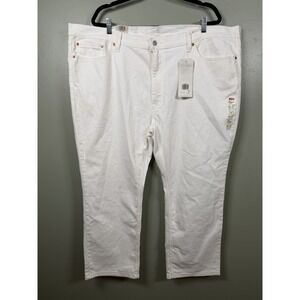 Levi's 541 Athletic Taper Jeans Mens 46x28 Big & Tall White Stretch NWT